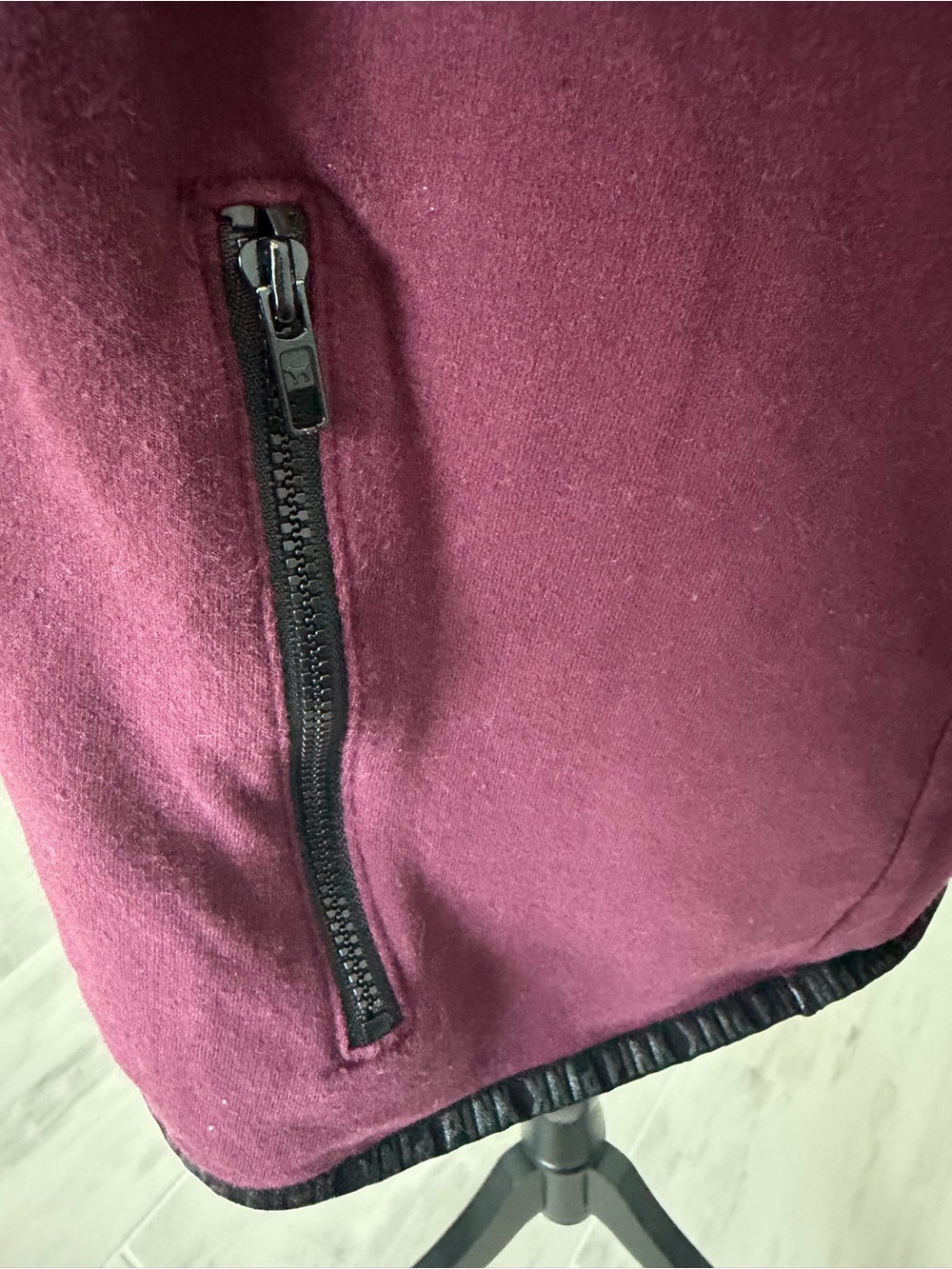 PINK Victoria's Secret Half-Zip Pullover Sweater in Plum - Picture 3 of 7